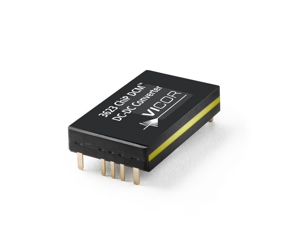 Vicor présente quatre nouveaux convertisseurs DC-DC avec entrée de 9 à 75Vdc et une régulation de ±1 % dans un format ChiP